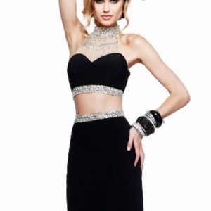 BLACK PROM DRESS FAVIANA